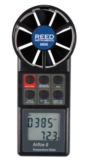 Reed Instruments 8906 Rotating Vane Thermo Anemometer