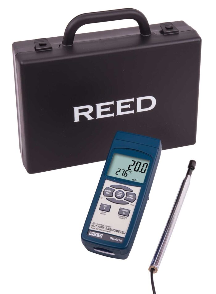 Reed Instruments Sd 4214 Thermo Anemometer Data Logger Reed Sd 4214 5