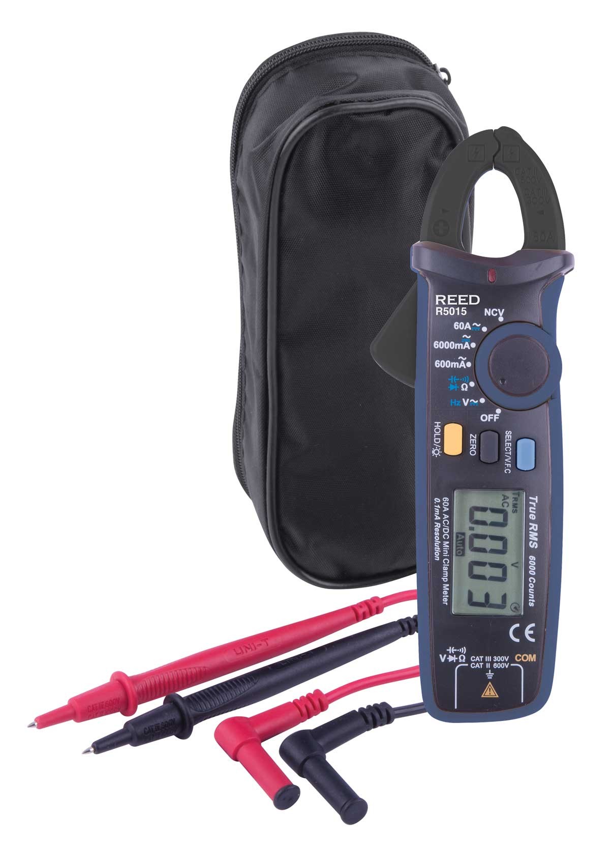 Reed R5015 True Rms Ma Clamp Meter Included