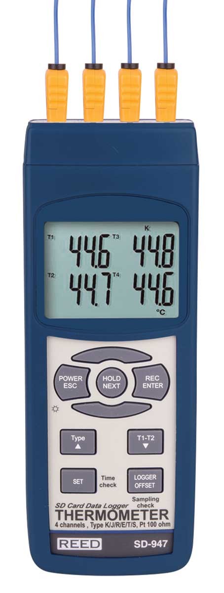 Reed Sd 947 Thermocouple Thermometer Data Logger Reed Sd 947 2