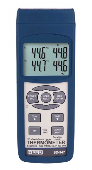 Reed Sd 947 Thermocouple Thermometer Data Logger