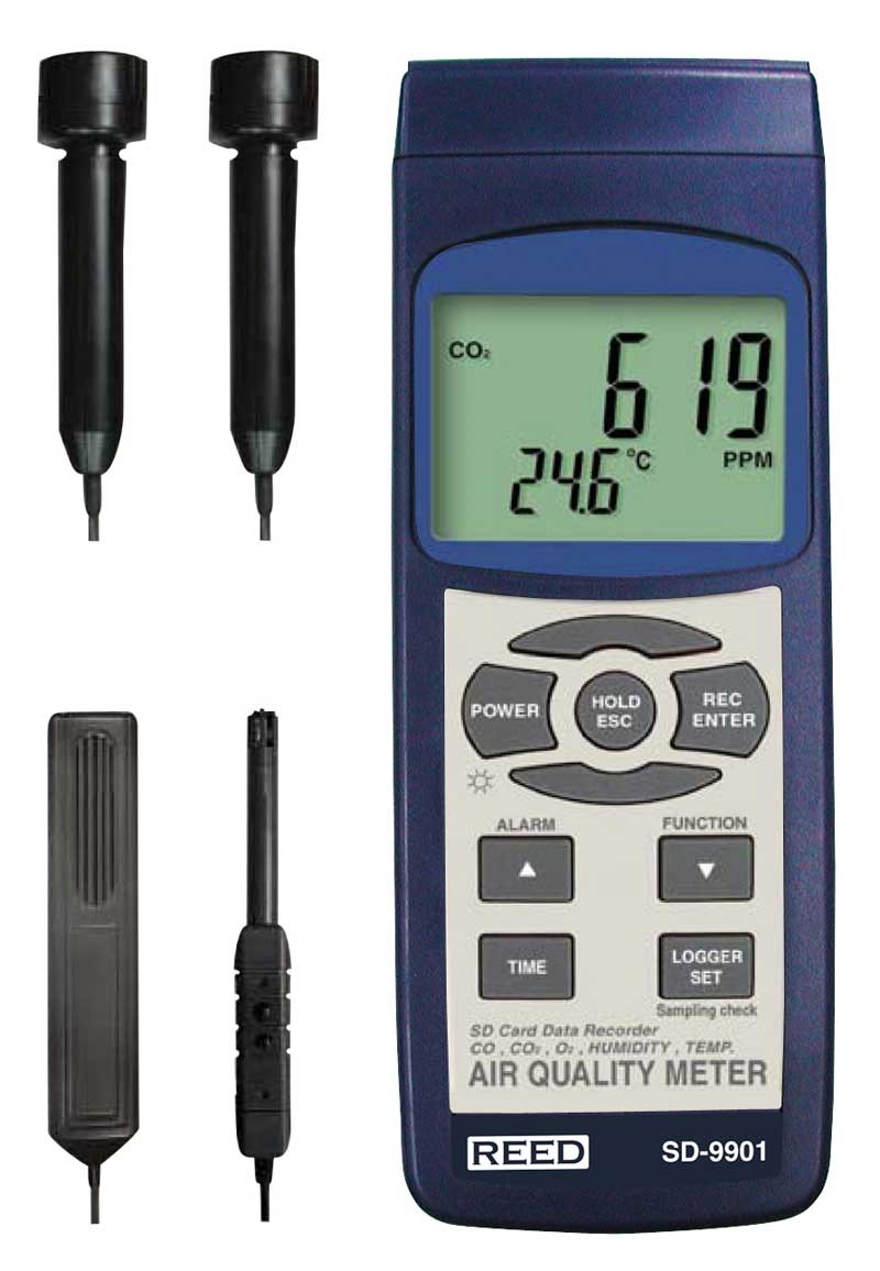 Reed Instruments Sd 9901 Indoor Air Quality Meter Data Logger