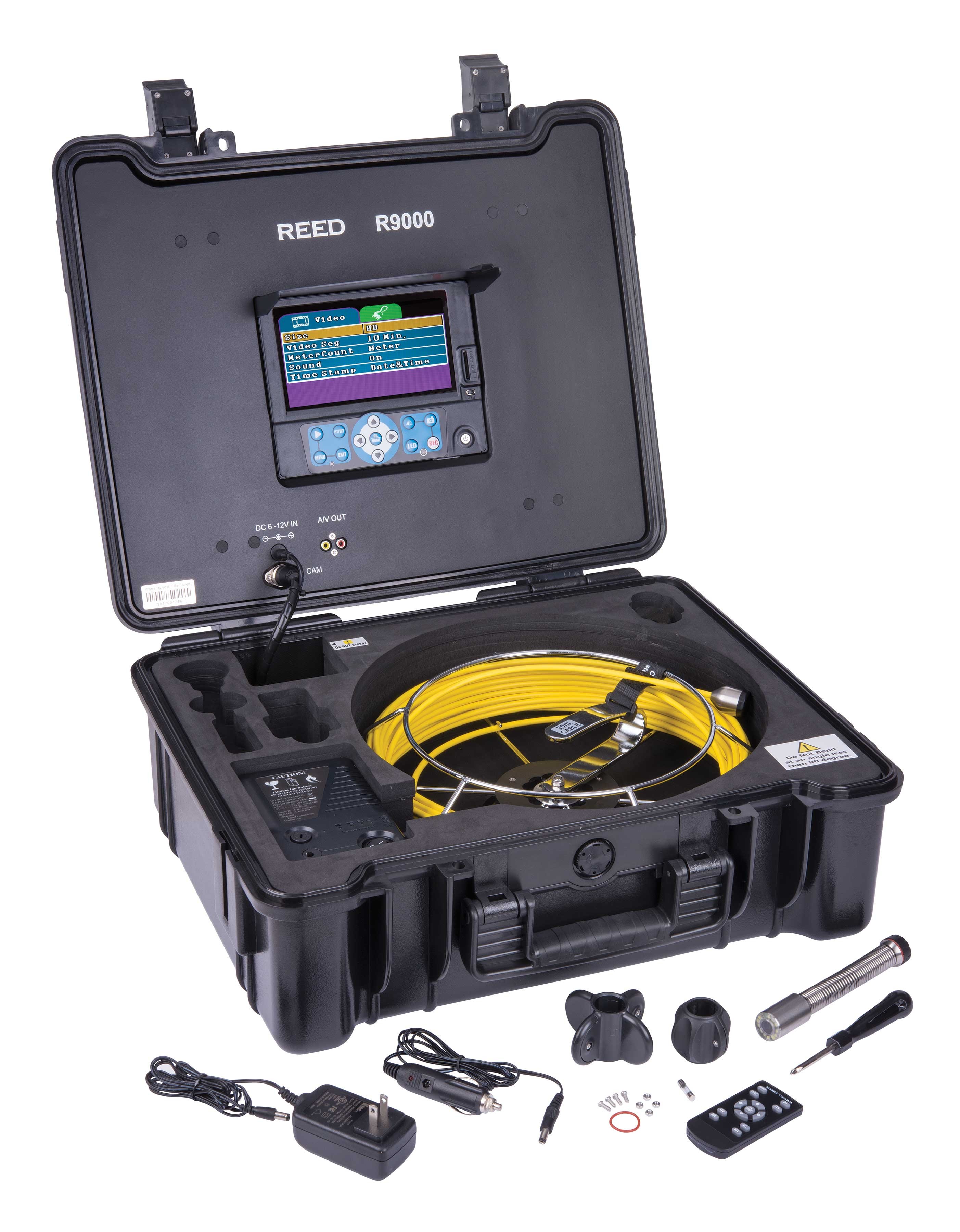 Reed R9000 High Definition Pipe Vidio Inspection System Included