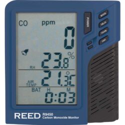 REED R9450 Carbon Monoxide Monitor With Temperature And Humidity